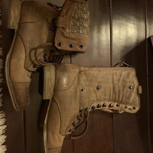 Brown Combat Boots